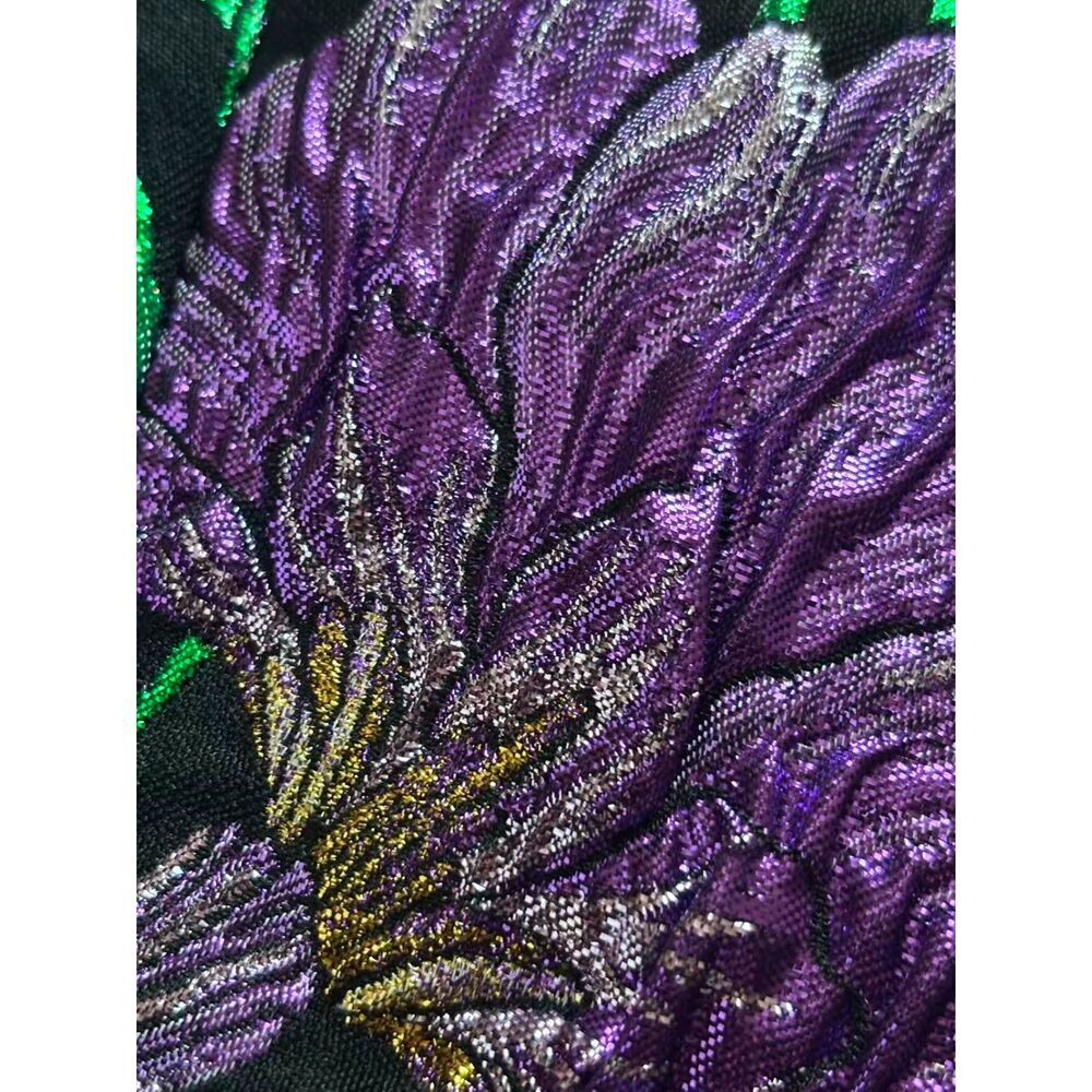 NWT.$4.5k Carolina Herrera Metallic Floral Brocade Shift Dress Sz 2 - Picture 14 of 16